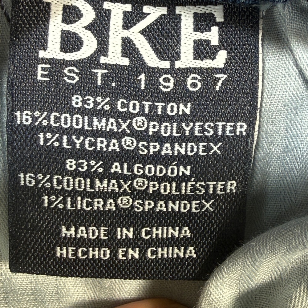 BKE Jake Straight Jeans Mens 32x34 Blue Coolmax Stretch Denim Medium Wash - Picture 12 of 15